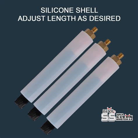 Stainless Steel Weld Cleaning Brush M6 Thread Carbon Fiber Used Polish ...