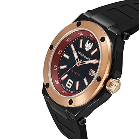 Swiss Eagle Analog Black Dial Men's Watch : Amazon.in: Fashion