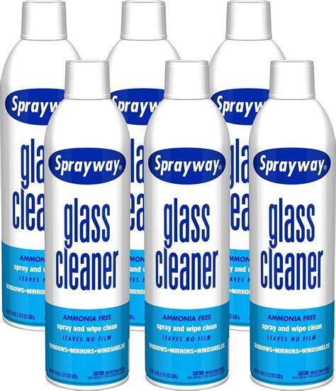Sprayway SW050-06 Glass Cleaner, White 1.18 Pound Pack of 6 - Walmart.com
