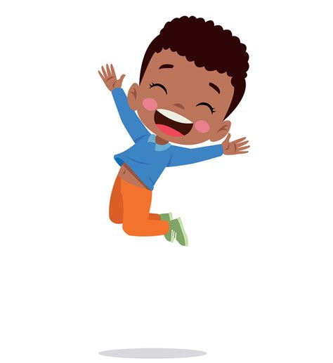 Kid Jumping Clip Art