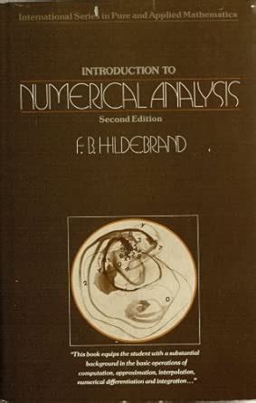 Buy Introduction to Numerical Analysis (Pure & Applied Mathematics S ...