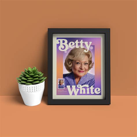 Betty White Framed Stamp — Stamps Forever