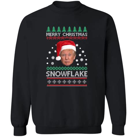 Trump Ugly Christmas Snowflake Sweater | Trump Sweater | Ugly Sweater ...