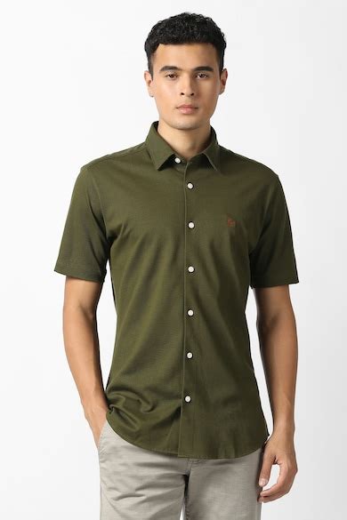 Van Heusen Sport Casual Shirts, Van Heusen Olive Shirt for Men at ...