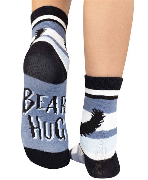 Bear Hug Blue Stripe Kid Sock