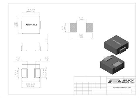ASPI-0630LR Drawing by Abracon LLC Datasheet | DigiKey