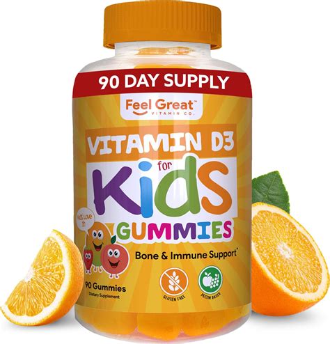 Amazon.com: d.velop Vitamin D Kids Gummies –60 Count, 600 IU – Kids ...