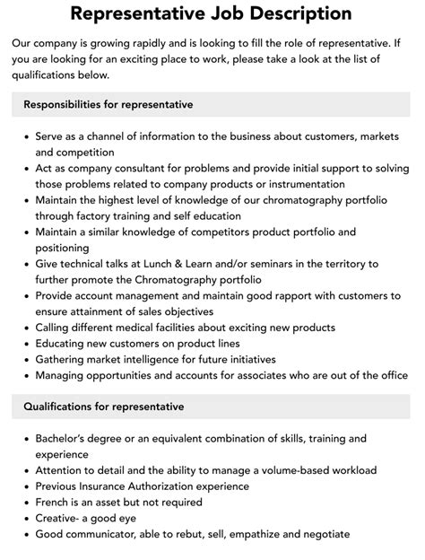 Image result for Representative Profiles Example