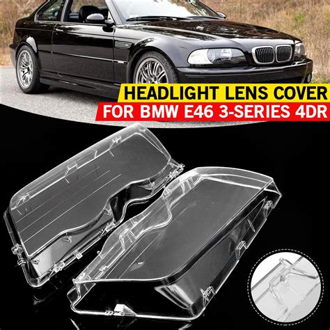 Car Headlight Glass Cover Clear 4 Door Automobile Headlamp Head Light Lens Covers Styling For ...