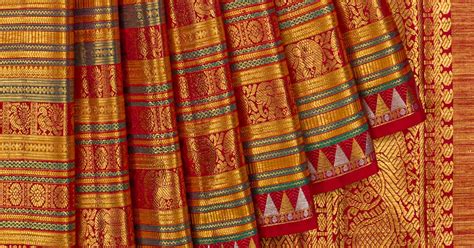 Kanchipuram Silk Tissue Brocade Red Saree | Kankatala