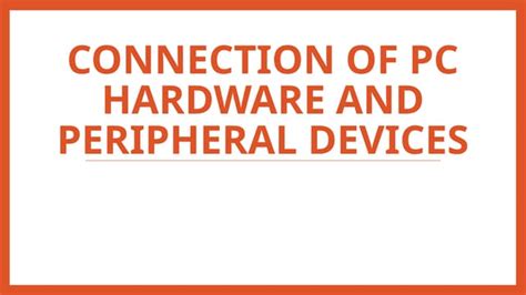 Image result for PC Hardware Connection