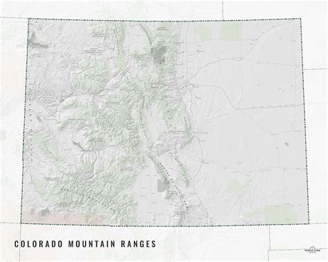 Colorado Mountain Ranges Map — North Fork Mapping