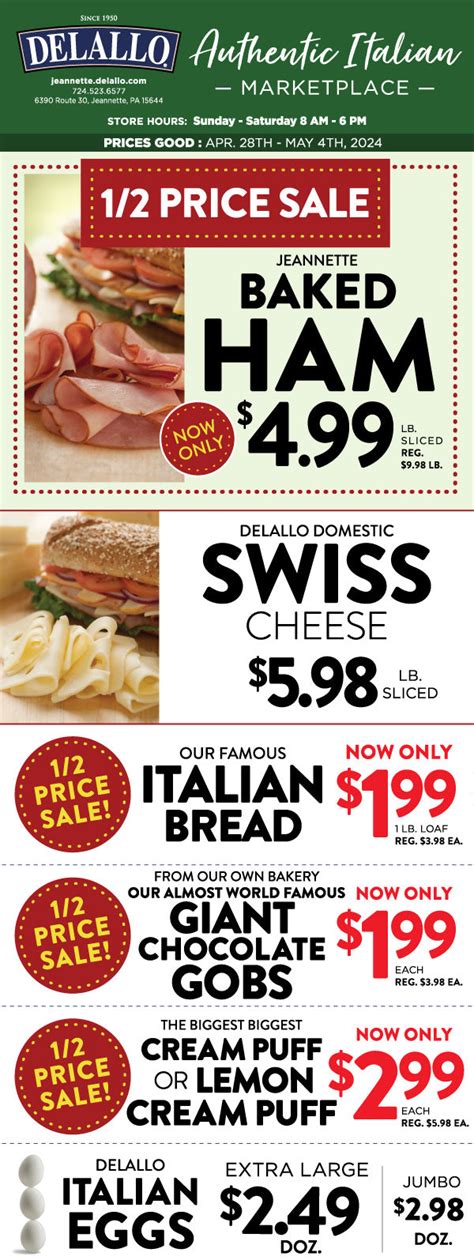 Weekly Italian Marketplace Ad - DeLallo Italian Marketplace