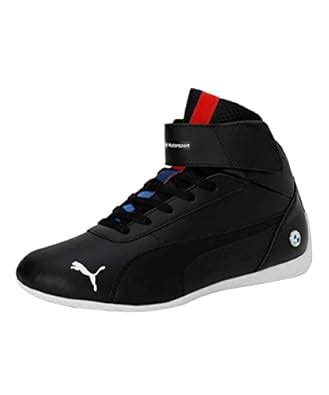 Buy Puma Unisex-Adult BMW MMS Neo Cat Mid Black-Black Sneaker - 6 UK ...