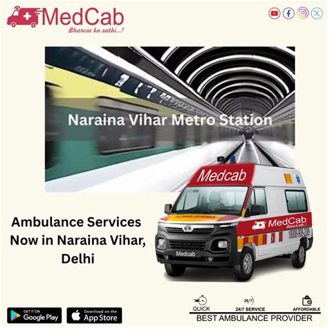 Urgent Ambulance Service in Naraina Vihar, Delhi