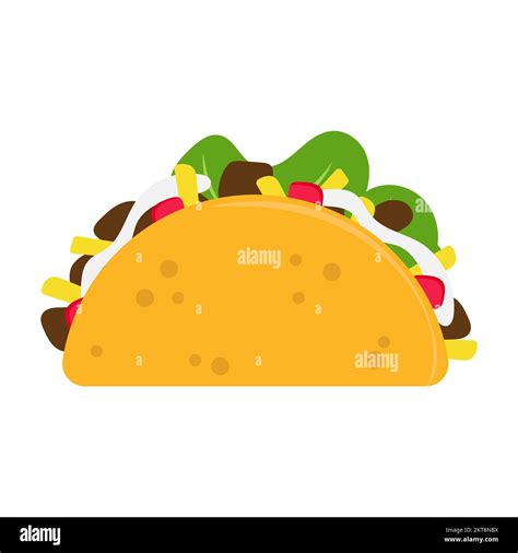Tacos with meat and vegetable. Traditional mexican fast-food. Taco ...