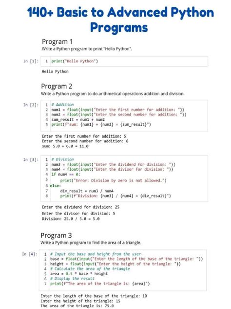 Image result for Python 20 Programs