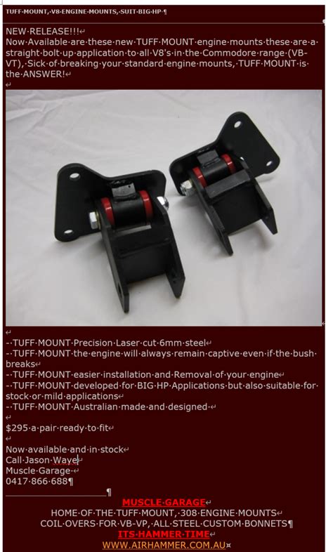 Image result for Commodore vs Engine Mount Replacement