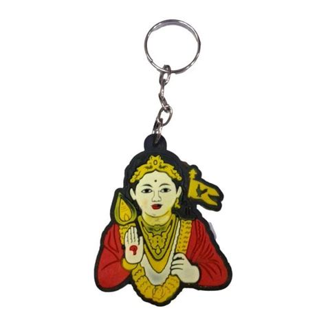Multicolour Vel Murugan Rubber Key Chain – Sri Prarthana