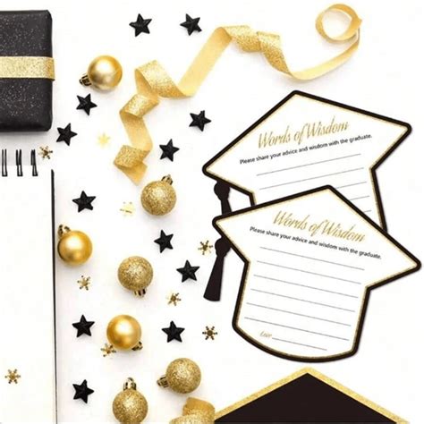 Carte de félicitations de chapeau de graduation de 12-en-1 , Décoration ...