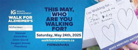 IG Wealth Management Walk for Alzheimers- Thornbury, Bayview Park, The ...