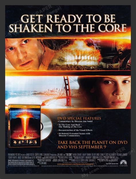 The Core Movie 2003 Print Ad - Eckhart, Swank, Tucci — Fetch-the-Paper
