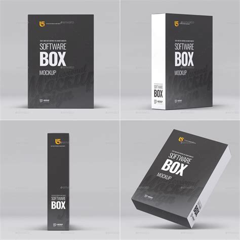 Software Box Mockup Presentation PSD • PSD design