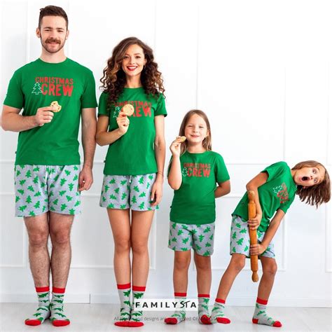 Family Pajamas Christmas With Shorts, Matching Holiday Pajamas ...