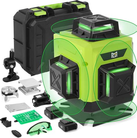 Upgraded Laser Level 360 Self Leveling, 16 Line Laser Level for ...