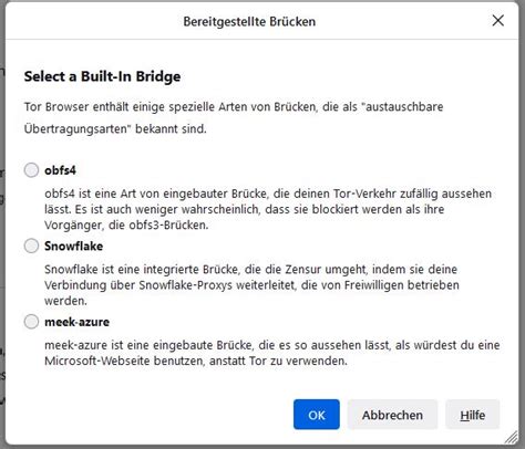 Buttons in the dialog "Select a Built-In Bridge" not visible in the ...