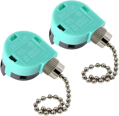 Buy Ceiling Fan Switch Zing Ear ZE-268S6 Pull Chain Switch 3 Speed 4 ...