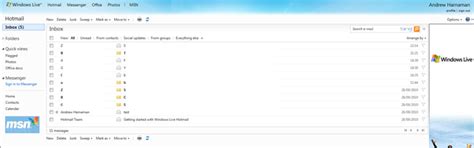 Image result for Hotmail Recent Activity
