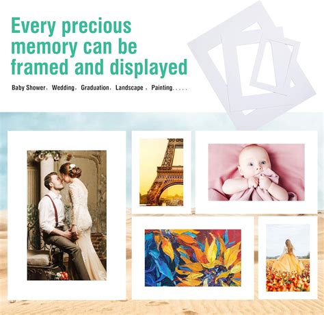 FallinginArt Acid Free 8x10 Pre-Cut Picture Mat Board Kit for 5x7 India ...