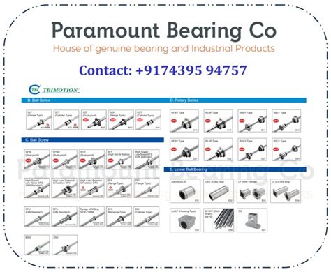 TBI Motion Products Spline Shaft Cross Section SL... | Paramount ...