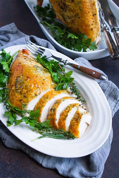 Roast Turkey Breast Recipe Oven Roasted Turkey Breast With White Wine