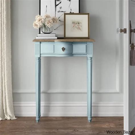Small Accent Table for Living Room - Console Table – Wooden Bazar