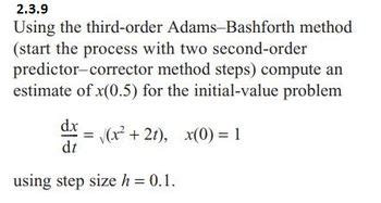 Image result for Adam Bashforth Method of Second Order