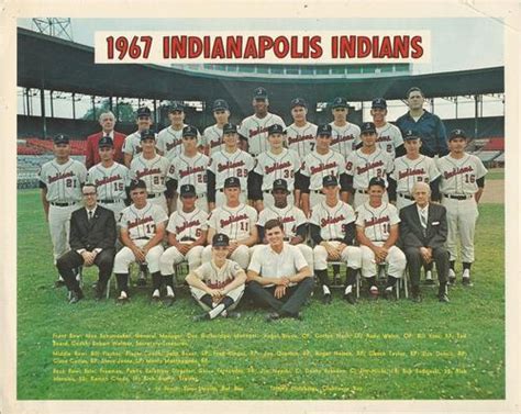 1967 Indianapolis Indians Team Photo Baseball - Trading Card Database
