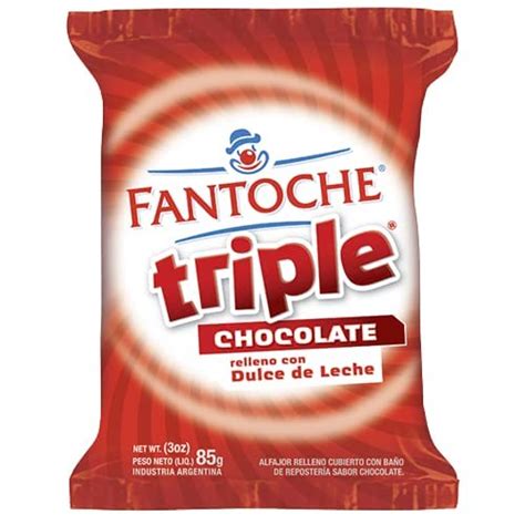 Fantoche Alfajor Triple Chocolate Filled With Dulce De Leche 12 ...