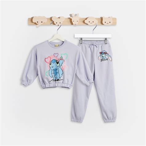 Buy Stitch Print Sweatshirt and Joggers Set from Disney at just INR ...