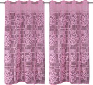 dev fab 152 cm (5 ft) Window Net Semi Transparent Curtain (Pack Of 2 ...