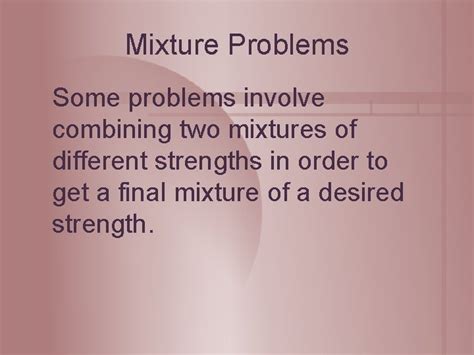 Mixture Problem with Algebra 的图像结果