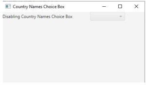 Choice Box JavaFX 的图像结果
