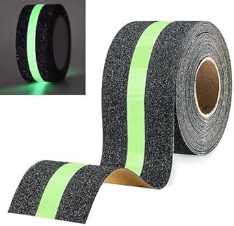 Glow-in-the-Dark Anti-Slip Safety Tape – Traction Grip Strip for Steps ...