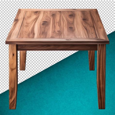 Premium PSD | Psd wood desk on transparent background