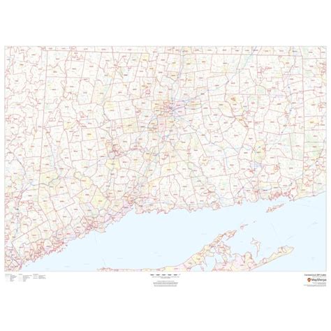 Connecticut ZIP Code Map | Stanfords