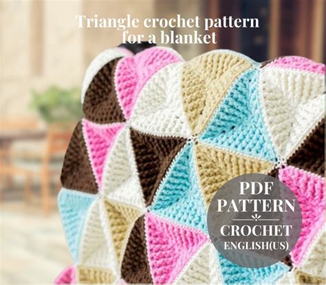 Image result for Crochet Triangle Blanket Pattern