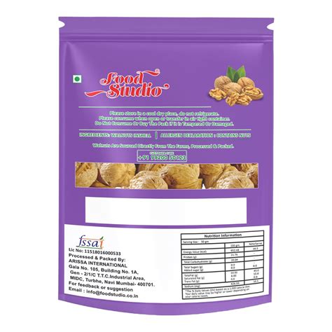 Food Studio Premium Inshell Walnuts Purple Pouch | Value pack