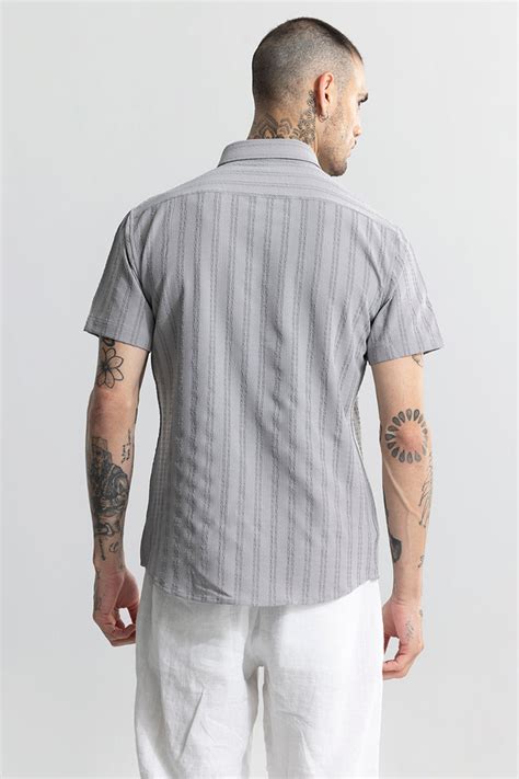 Buy Men's Caliph Grey Shirt Online | SNITCH