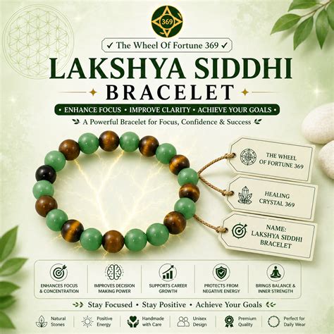 Lakshya Sidhi Bracelet – THE WHEEL OF FORTUNE 369